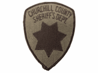 US Churchill County Nevada Sheriff Dept Police Patch