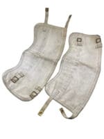 Canadian Navy RCN White Spats Gators Size 4 1967 Dated