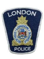 Canadian London Ontario White Border Police Patch Canadian London Ontario White Border Police Patch