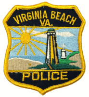 US Virginia Beach Virginia Yellow Edge Police Patch Insignia US Virginia Beach Virginia Yellow Edge Police Patch Insignia