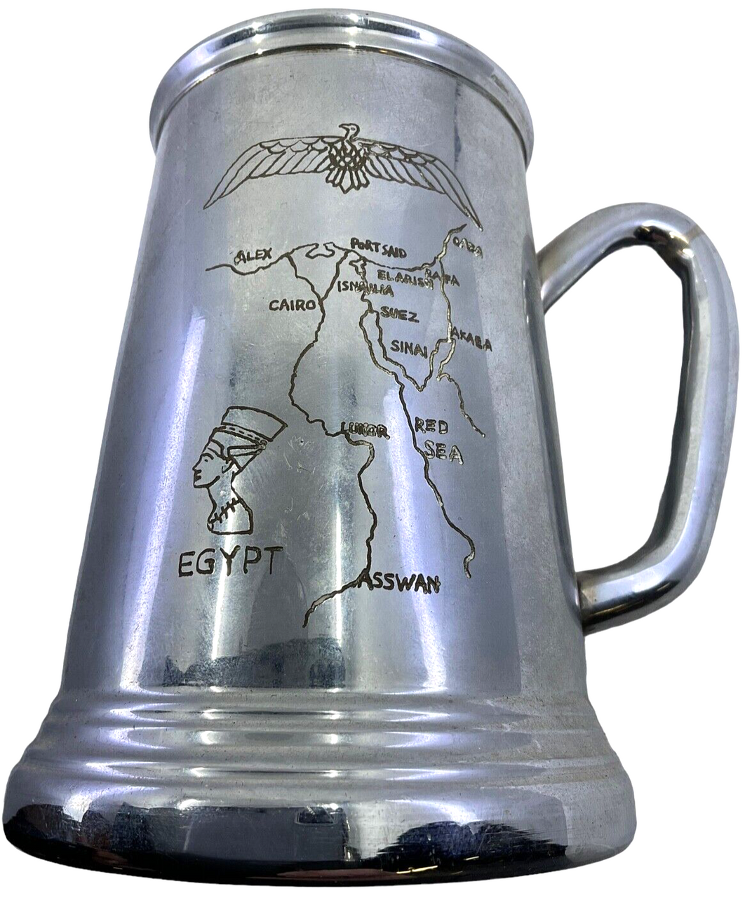 United Nations UNEF Egypt 1963 Souvenir Beer Tankard United Nations UNEF Egypt 1963 Souvenir Beer Tankard