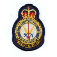 RCAF CAF Canadian 407 Squadron Heraldic Colour Crest Patch