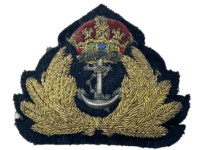 WW2 British Canadian Navy Officers Bullion Cap Insignia WW2 British Canadian Navy Officers Bullion Cap Insignia