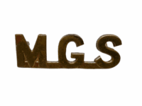 WW1 British BEF MGS Machine Gun Brass Shoulder Title Single