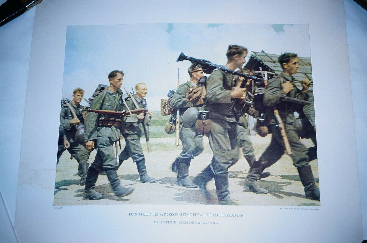 WW2 German Original Colour Press Release PR Print 8 WW2 German Original Colour Press Release PR Print 8