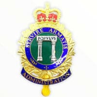 Canadian Forces Administration Enamelled Cap Badge Canadian Forces Administration Enamelled Cap Badge