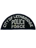 Canadian Alberta City of Lethbridge Police Force Blue Border Patch Canadian Alberta City of Lethbridge Police Force Blue Border Patch