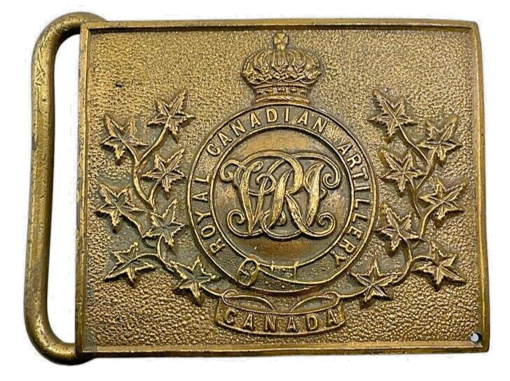Pre WW1 Royal Canadian Artillery RCA Officers Sword Belt Buckle Pre WW1 Royal Canadian Artillery RCA Officers Sword Belt Buckle