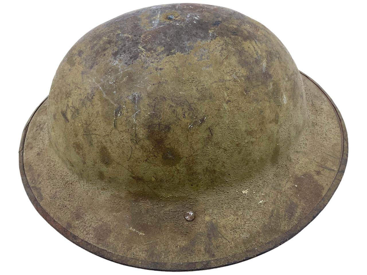 WW1 British Canadian BEF CEF Mk1 Steel Brodie Combat Helmet FS WW1 British Canadian BEF CEF Mk1 Steel Brodie Combat Helmet FS