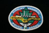 Canadian Sudbury Regional Police Association Police Patch