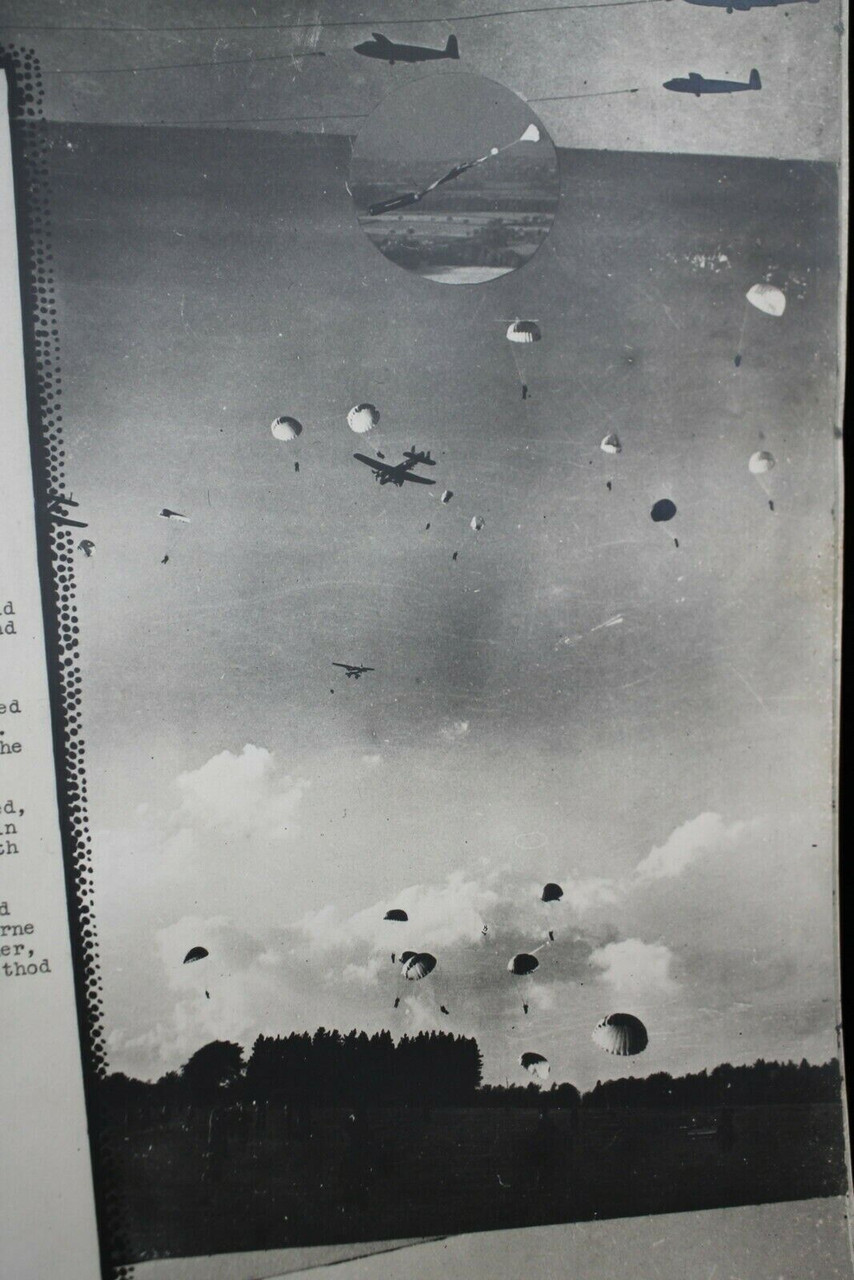 WW2 British Airborne Polish D-Day Glider Troops Commander Thank You Photograph WW2 British Airborne Polish D-Day Glider Troops Commander Thank You Photograph