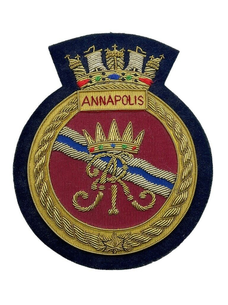 Canadian Navy RCN HMCS Annapolis Blazer Crest Patch Canadian Navy RCN HMCS Annapolis Blazer Crest Patch