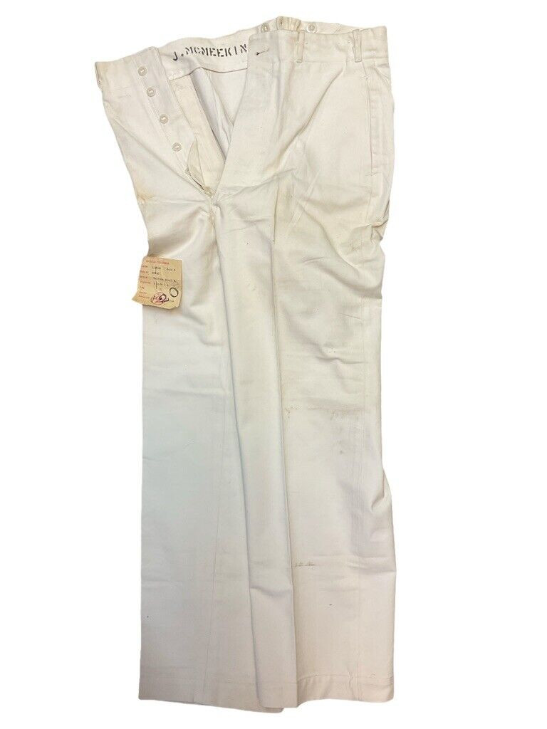 WW2 Canadian Navy RCN Officers White Tunic Jacket Shirt and Trousers Named WW2 Canadian Navy RCN Officers White Tunic Jacket Shirt and Trousers Named