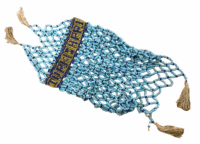 WW1 British Canadian BEF Turkish POW Prisoner Beadwork Purse 11 Inches 2