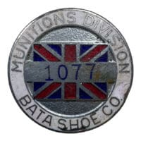WW2 British Bata Shoe Company Munitions Division Workers Lapel Badge Home Front