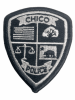 US Chico California Black Edge Police Shirt Patch