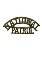 WW2 British National Patrol Metal Shoulder Title Single