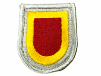 US Army Special Forces Airborne Beret Flash Silver Yellow Red