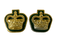Canadian Forces Warrant Officer Rank Crowns Enamel Pair 3