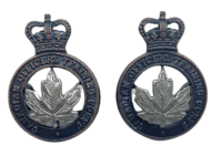Canadian COTC Officer Training Collar Badge Pair