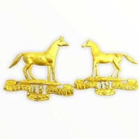 Canadian 19th Alberta Dragoons Regiment Officers Collars Insignia Pair