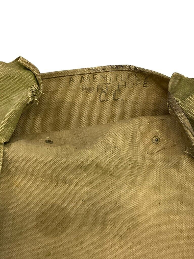 WW1 Canadian CEF 1915 Dated Large Pack 1915 Dated CMGC Machine Gun Marked WW1 Canadian CEF 1915 Dated Large Pack 1915 Dated CMGC Machine Gun Marked