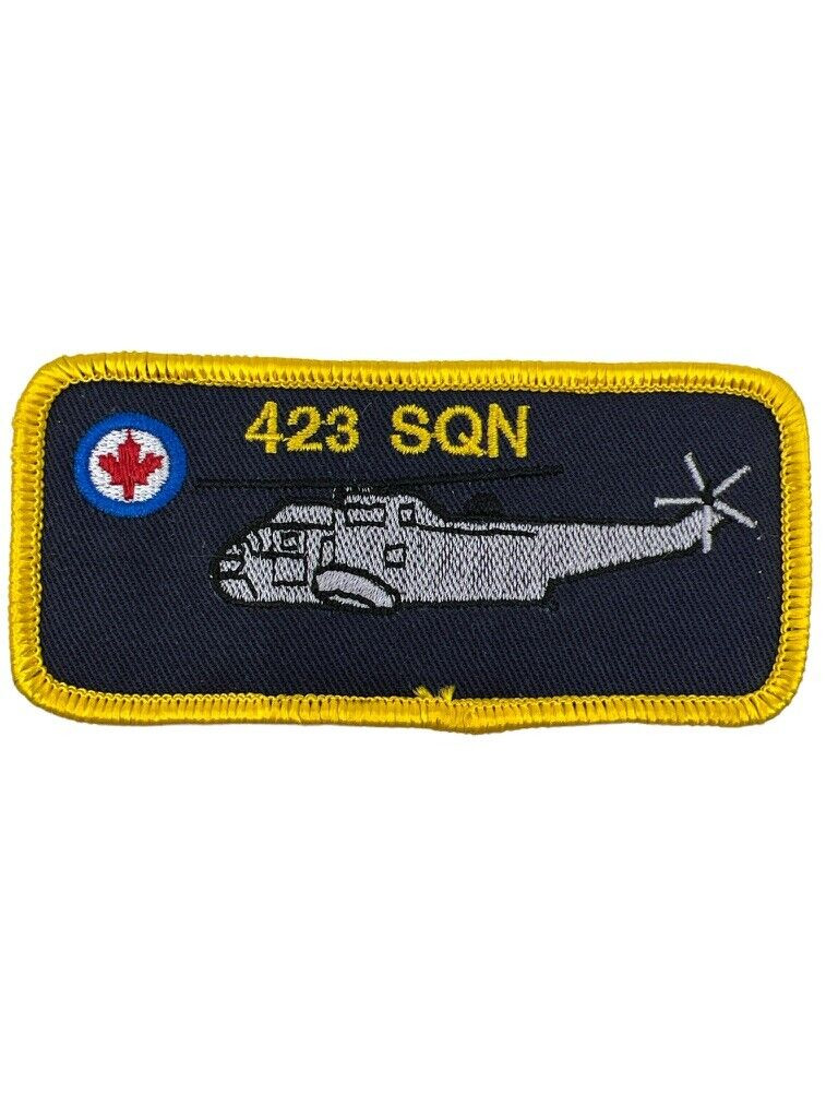 Canadian Forces RCAF 423 Squadron Sea King Nametag Colour Crest Patch Canadian Forces RCAF 423 Squadron Sea King Nametag Colour Crest Patch