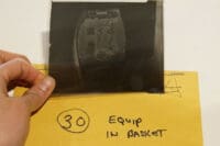 WW2 British Airborne Para Equipment in Basket Original Negative #30