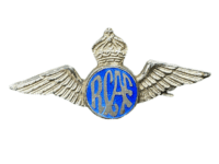 WW2 Canadian RCAF Sweetheart Silver & Enamel Pin