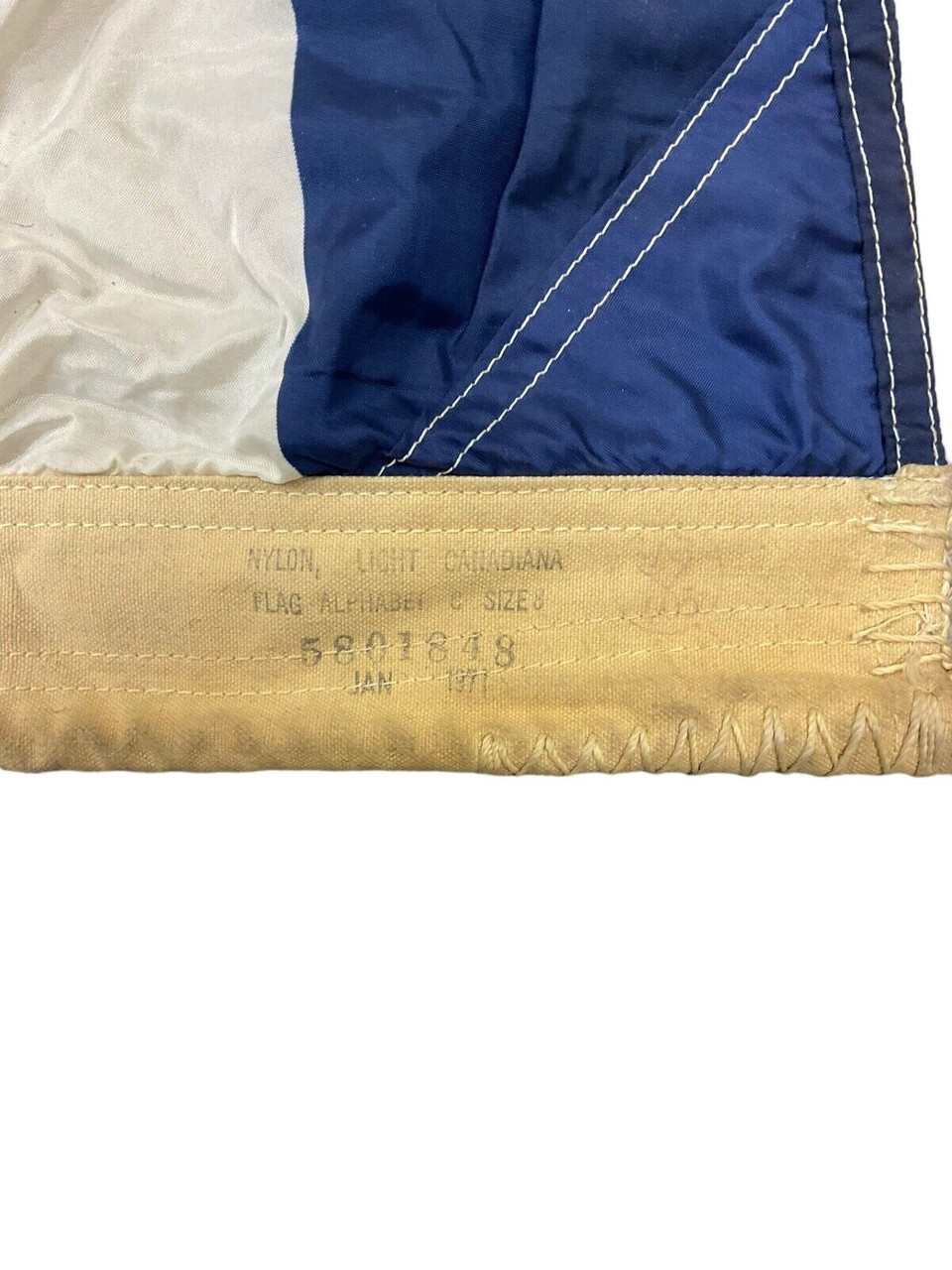 Canadian Forces RCN Navy Nylon Alphabet Flag Letter C 20 X 24 inches Canadian Forces RCN Navy Nylon Alphabet Flag Letter C 20 X 24 inches