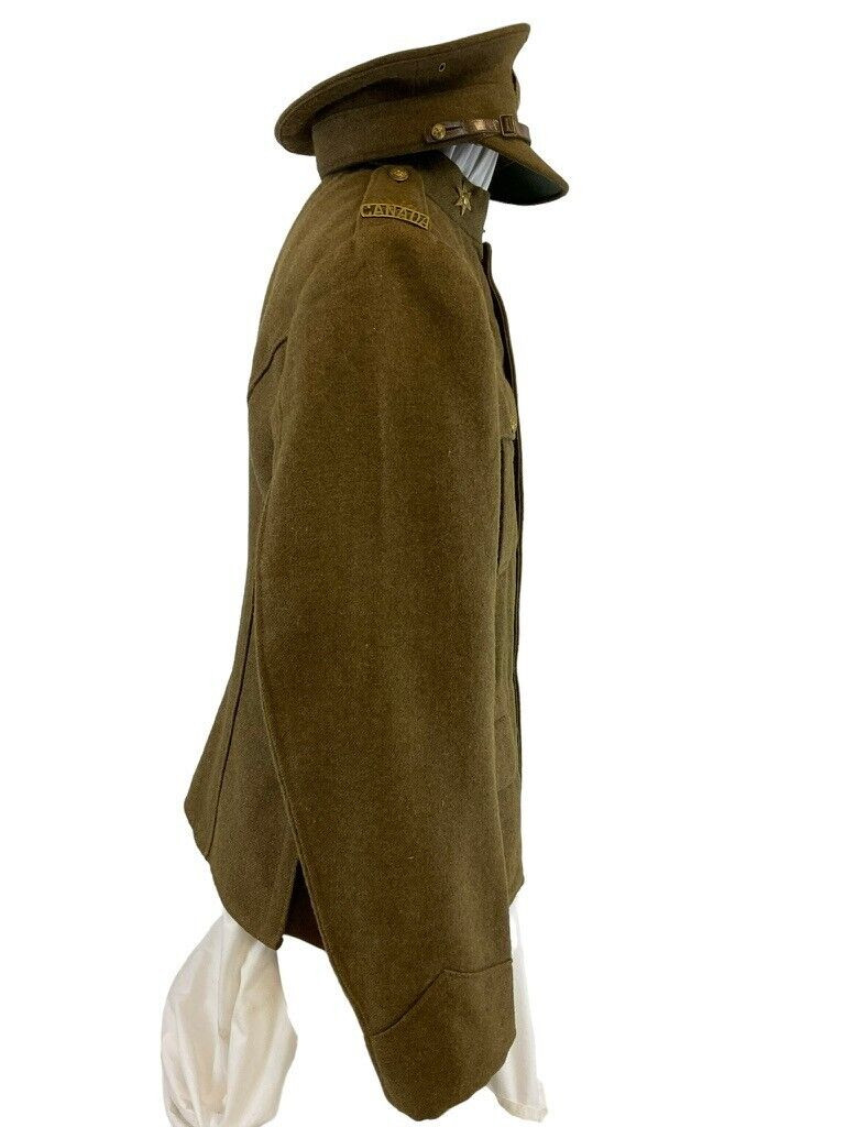 WW1 Canadian CEF 7 Button 1903 Ptn Tunic 1905 Pattern Peak