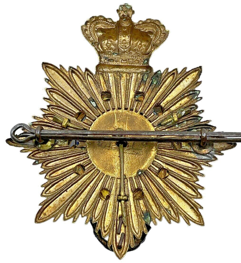 British Victorian Royal Marines Light Infantry Officers Helmet Plate British Victorian Royal Marines Light Infantry Officers Helmet Plate