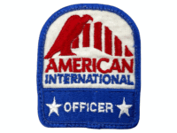 US American International Officer Police Patch US American International Officer Police Patch