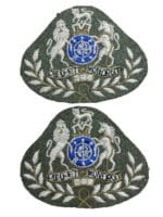 WW2 Canadian Warrant Officer Sleeve Title Insignia Pair