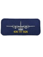 Canadian Forces RCAF 436 Training Squadron Hercules Colour Name Tag Crest Patch