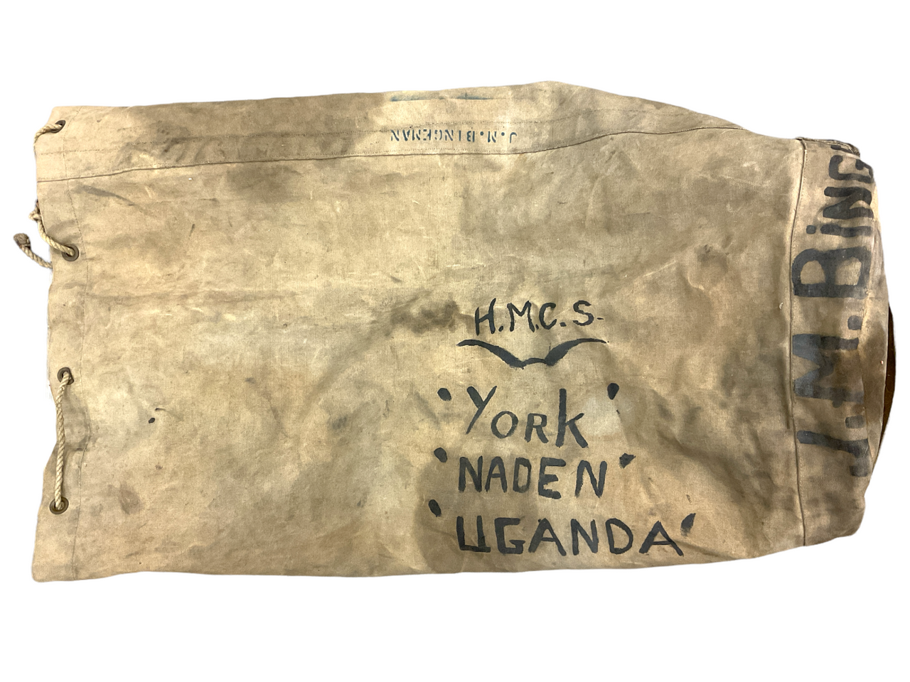 WW2 Canadian RCN Navy Duffle Bag 1943 Dated 34 x 24 Inch