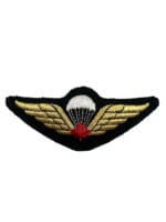 Canadian Forces Airborne Para Red Leaf Mylar Jump Wing Insignia