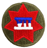 WW2 US Army VII 7th Corps SSI Sleeve Patch Insignia WW2 US Army VII 7th Corps SSI Sleeve Patch Insignia