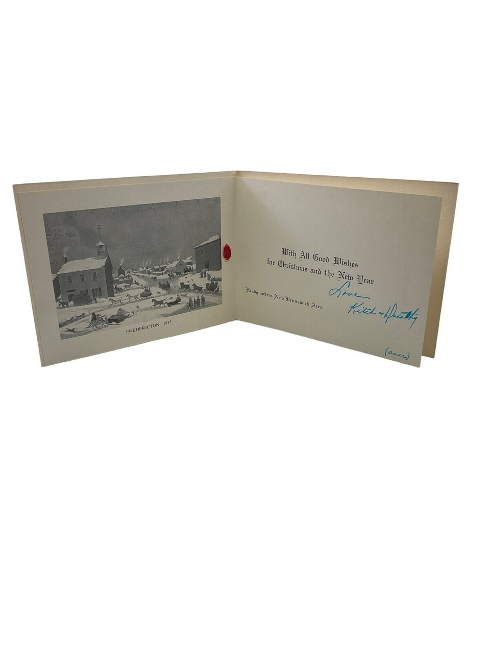 Canadian Army Headquarters New Brunswick Area Christmas Card Canadian Army Headquarters New Brunswick Area Christmas Card