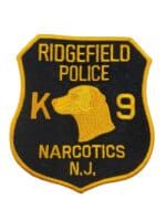 US Ridgefield New Jersey K9 Narcotics Police Patch US Ridgefield New Jersey K9 Narcotics Police Patch