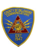 US County of Delaware Pennsylvania Communications Police Patch