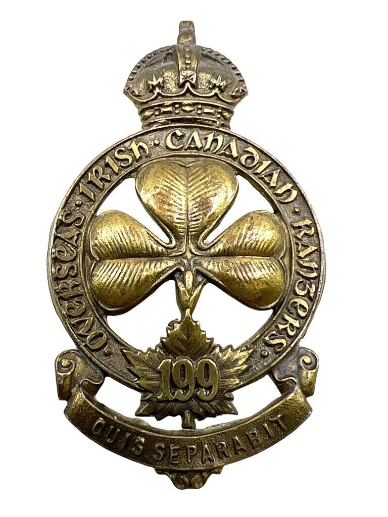 WW1 Canadian CEF 199B 199th Battalion Cap Badge Insignia WW1 Canadian CEF 199B 199th Battalion Cap Badge Insignia