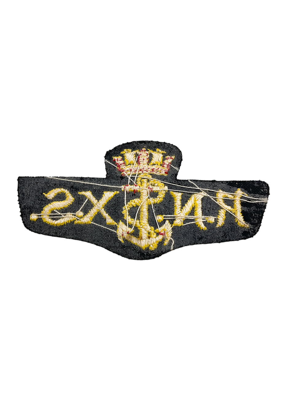 British Royal Naval Auxiliary Service Embroidered Cloth Patch British Royal Naval Auxiliary Service Embroidered Cloth Patch