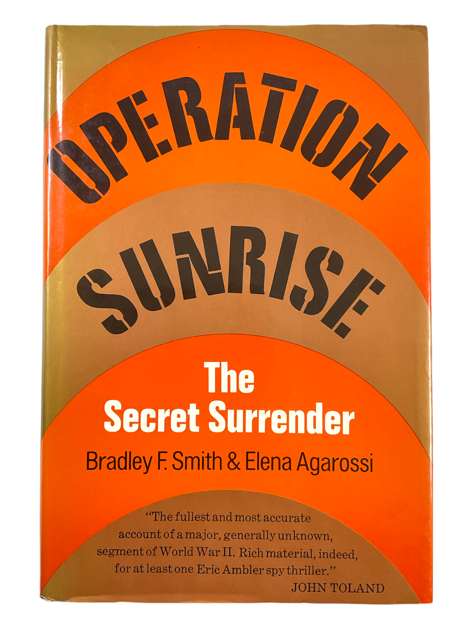 WW2 US Italian Operation Sunrise Secret Surrender Hard Cover Reference Book WW2 US Italian Operation Sunrise Secret Surrender Hard Cover Reference Book