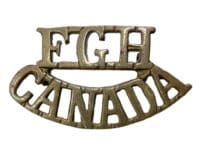 WW1 Canadian CEF 6th Battalion Fort Garry Horse Shoulder Title Insignia Single