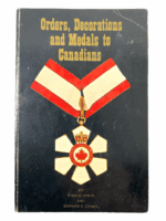 Canadian Oders Decorations & Medals To Canadians Soft Cover Reference Book