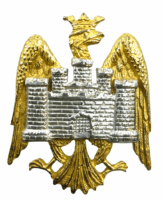 British Officers Bedfordshire Yeomanry Collar Badge Insignia Single