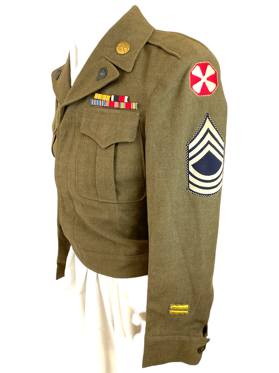 WW2 US 8th Army 11th Corps Ike Jacket 36S 1945 Dated WW2 US 8th Army 11th Corps Ike Jacket 36S 1945 Dated