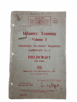 WW2 Canadian Infantry Training Vol 1 Fieldcraft No 2 1948 SC Reference Book