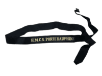 Canadian RCN Navy HMCS Porte Dauphine Full Length Cap Tally Canadian RCN Navy HMCS Porte Dauphine Full Length Cap Tally
